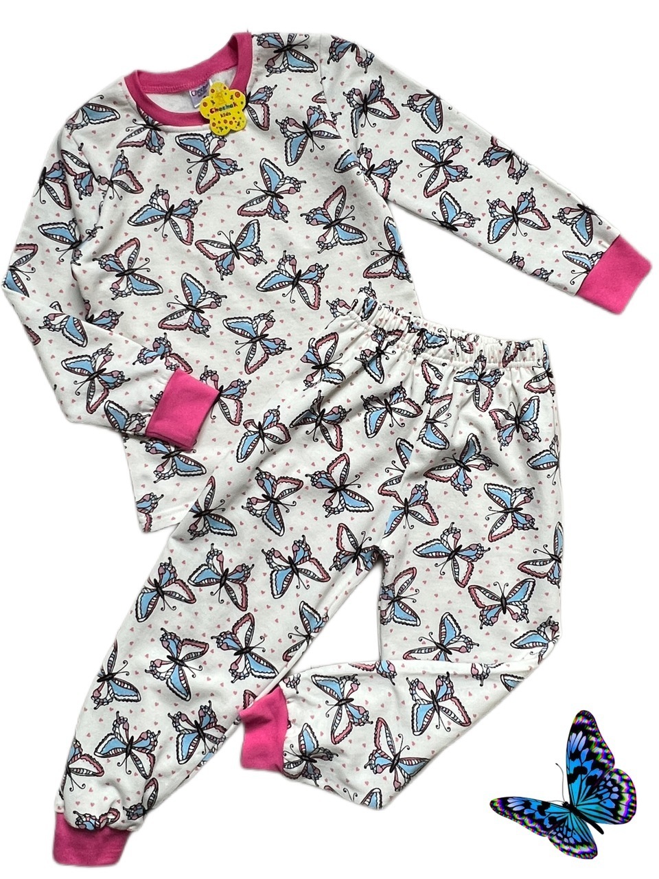 Пижама для девочек с микроначесом